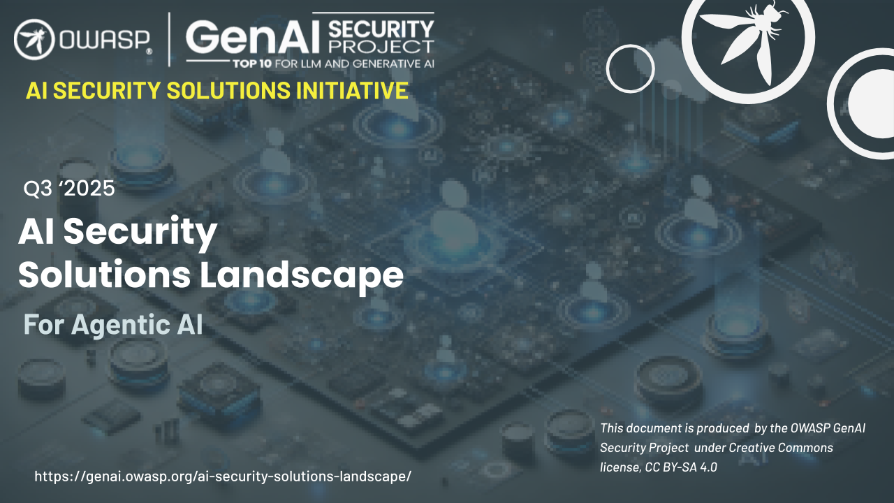 AI Security Solutions Landscape for Agentic AI